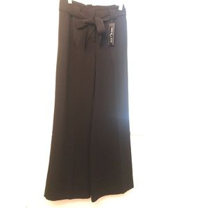 Wide Leg, High Waisted Pant, Black